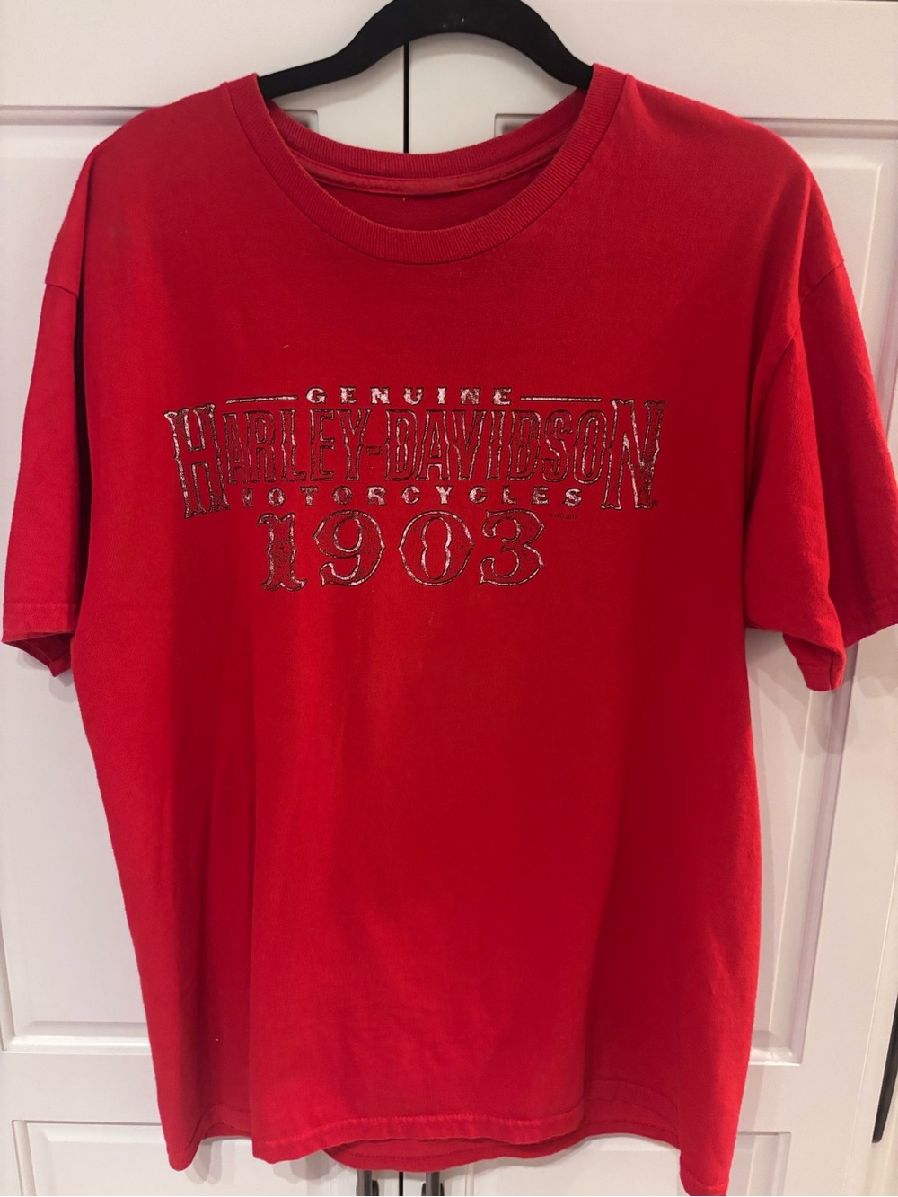 Harley-Davidson Las Vegas Nevada eagle T-Shirt 2014 genuine motorcycle red men’s